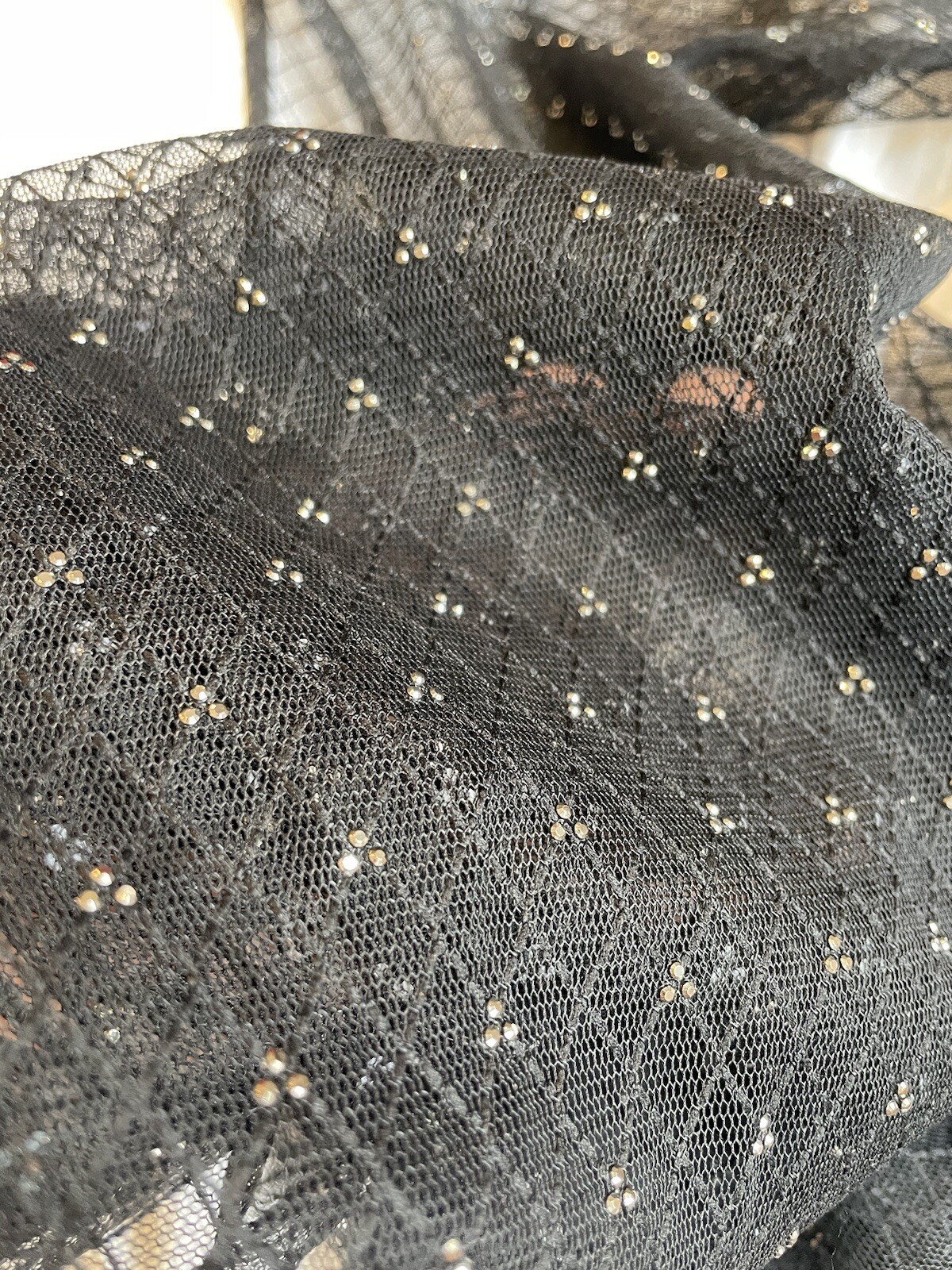 Top Saint Laurent raro scintillante cristalli vedi però sexy £1500