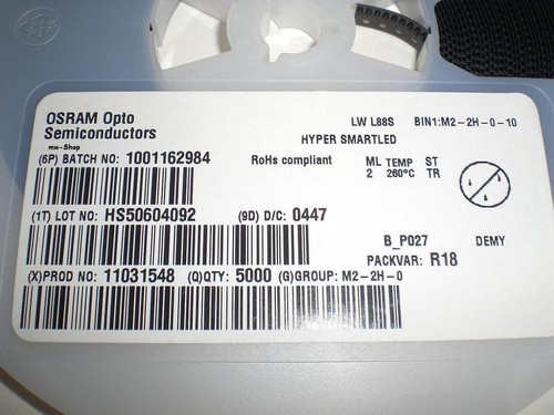 100 weiße SMD Leds HYPER SMART "LED LW L88S M2" OSRAM smds weiß mini Leuchtdiode - Bild 5 von 5
