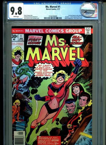 MS MARVEL #1 CGC 9.8 1st Captain Marvel! Highest Graded!! PUGET SOUND Collect!!