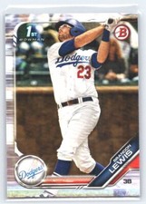 2019 Bowman Draft Brandon Lewis #BD-40  FBC    Los Angeles Dodgers