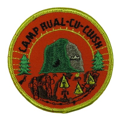 San Diego County Council CA Camp HUAL- CU- CUISH Camp Patch YEL Bdr (WY1061)