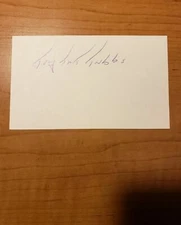 TONY TUBBS - BOXER - AUTOGRAPH SIGNED - INDEX CARD -AUTHENTIC - A2570