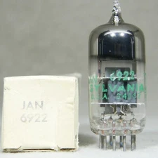 Sylvania JAN 6922/E88CC O-Getter Mil-Spec 1971 USA Strong, Microphonic