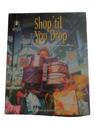 Bepuzzled Shop Til You Drop Mystery Jigsaw Thriller 1000 Pc Puzzle by Joseph Kin