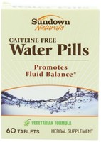 2 Pack - Sundown Naturals Natural Water Pill Tablets 60 Each on sale 2 Pack - Sundown Naturals Natural Water Pill Tablets 60 Each on sale