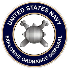 U.S. Navy Explosive Ordnance Disposal Bumper Sticker Military Vinyl Decal 5"