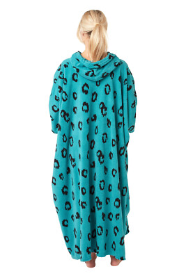 ladies PONCHO long winter fleece dressing gown nightie alternative | eBay UK