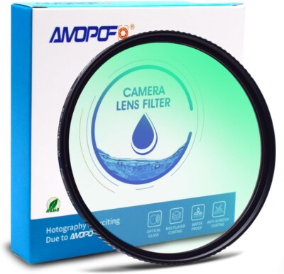 AMOPOFO 49mm MC UV Kamerafilter, 16 mehrlagig beschichtete HD/Wasserdicht/Kratzfest