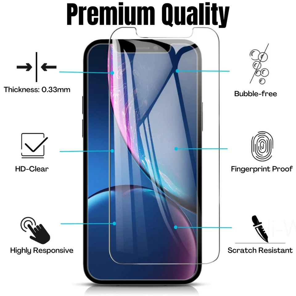 Wholesale Bulk Lot Tempered Glass Screen Protector For iPhone 11 12 Pro Max XR X - Image 2 of 4