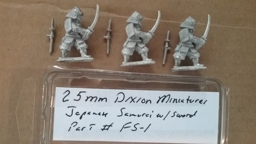 25mm Dixion Miniatures Japanese Samurai 