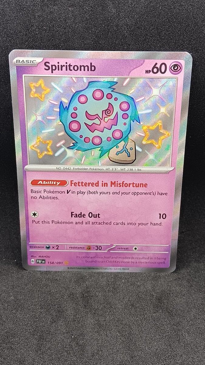 shiny spiritomb pokemon card Spiritomb 158/091 Shiny - Ultraboost X Écarlate et Violet 4.5 main image 0