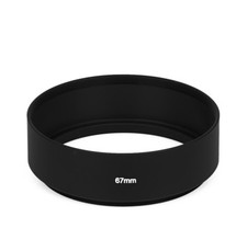 Metal Short 67mm Lens Hood Sunshade Universal 67 mm