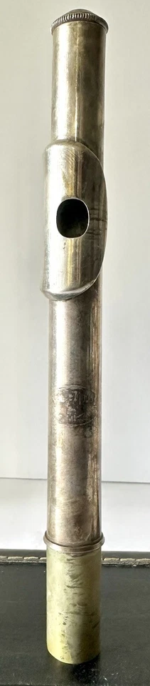 Flauta musical vintage Pierre Moure plateada con estuche y varilla de limpieza hecha en Francia Foto 4 de 4