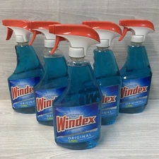 Windex Glass Cleaner Original W/ Ammonia Streak-Free 5 Pack 26oz Each SC Johnson