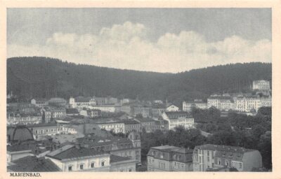 801732) AK Gesamtansicht Marienbad Sudeten gelaufen 1942