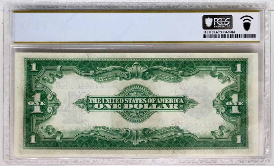 1923 $1 Silver Certificate Banknote Fr. 237 PCGS 67 PPQ " Z 74446594 B Serial #" - Image 4 of 4