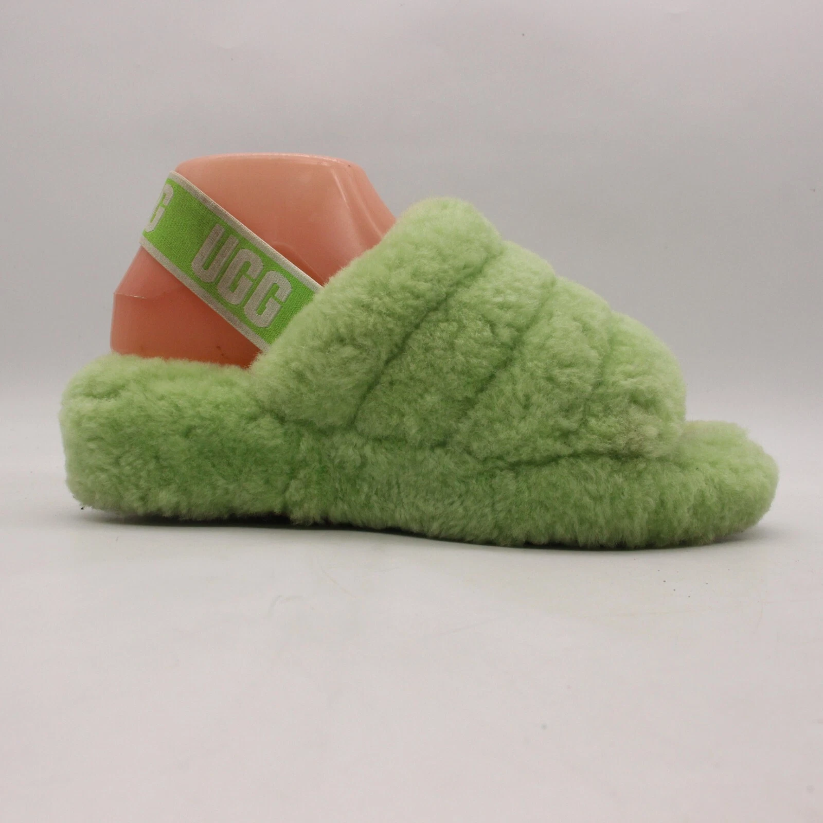 Sandali verdi UGG Australia Fluff Yeah Slide da donna taglia USA 9 S N 1095119