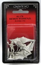 Ral Partha 01-178 Demon Women Monsters Winged Female Devils Succubus Demons