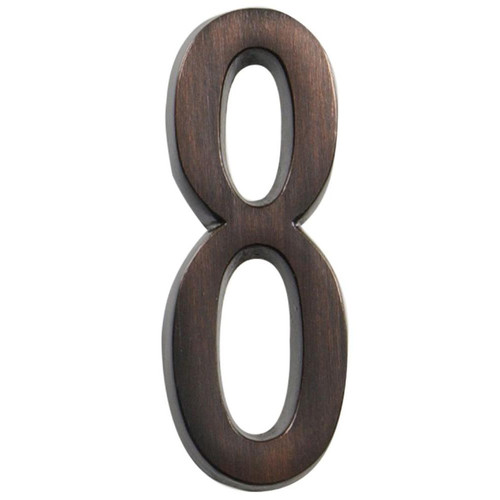 Hillman Distinctions 4-In. Adhesive Bronze House Number 8 843262