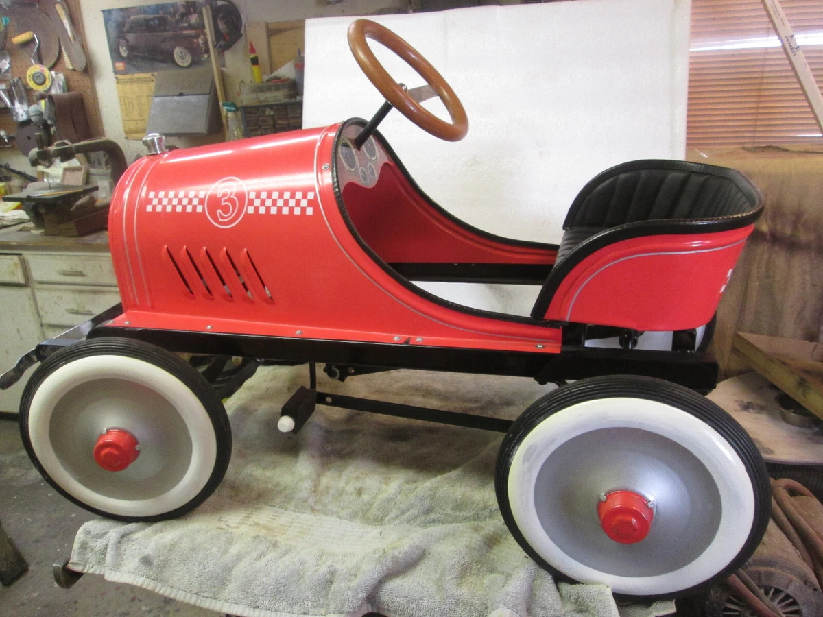 Classic Pedal Car in White 