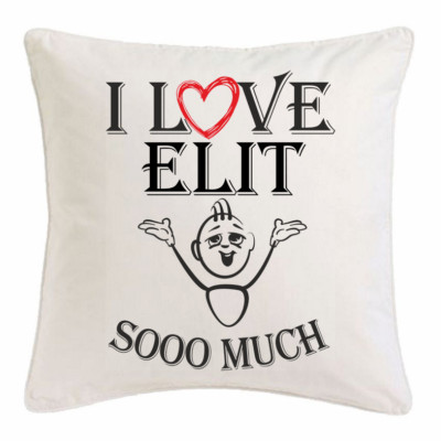 I Love Elit KISSENBEZUG 40X40cm Ich Liebe Elit Weiss 102429