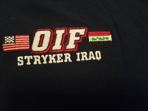 Operation Iraqi Freedom (O.I.F.) Stryker Iraq - Under Armor Polo Shirt - Large