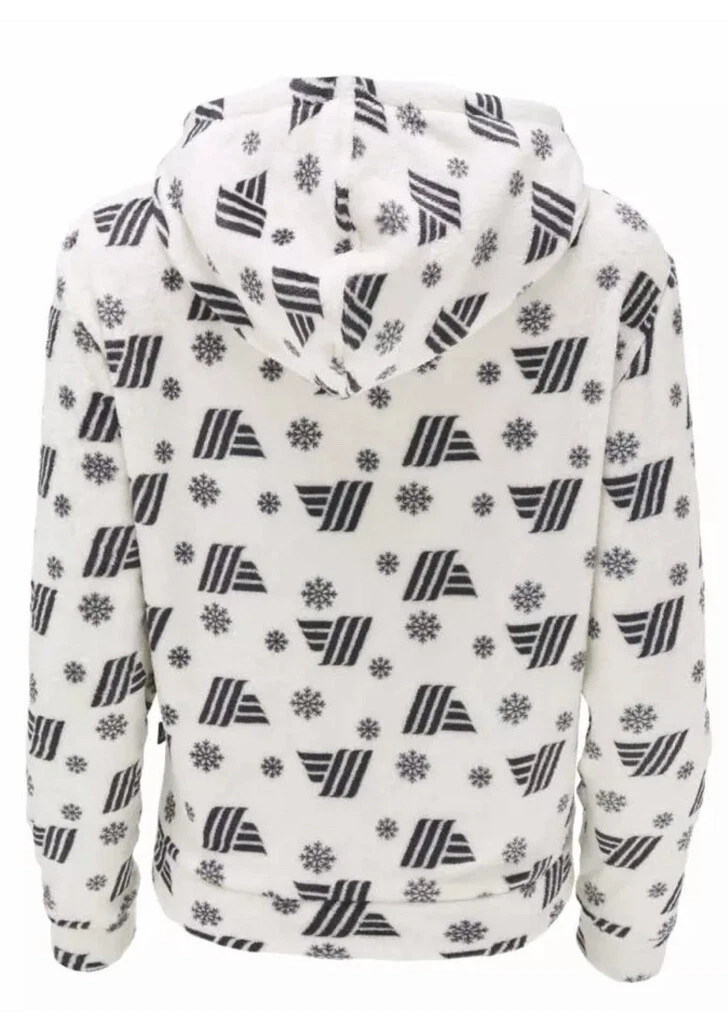 Maglione Aldi Mania Xmas Off White NUOVO Natale Felpa con Cappuccio Unisex Medium