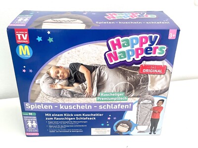 Happy Nappers Hai Schlafsack für Kinder  Medium 120 cm 3-6 Jahre