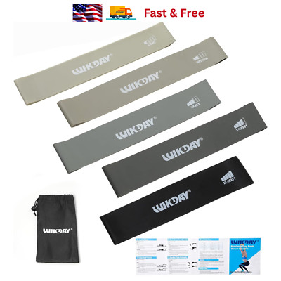Heavy Duty Resistance Bands Set 5 Loop for Gym Exercise Pull up Fitness Workout