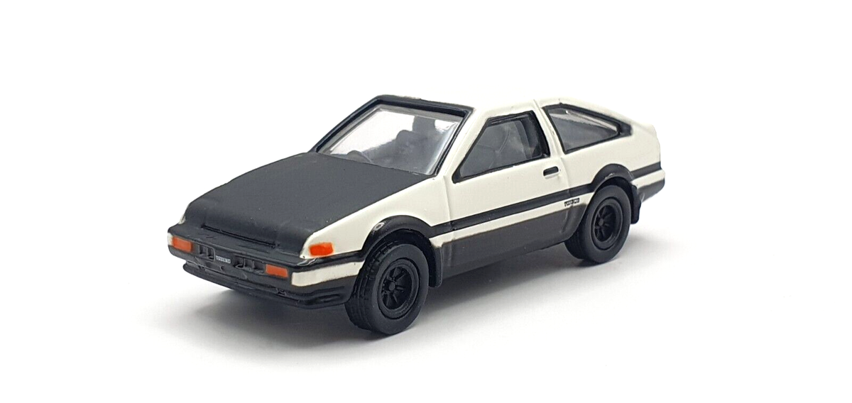 1/72 Bourbon TOYOTA SPRINTER TRUENO GT APEX WHITE AE86 Initial d