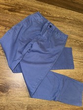 Boys Blue Flat-Front Polo Dress Pants Size 10