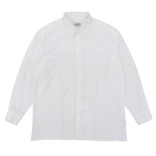 Beautiful Condition HERMES Hermes Serie Button Box Cut Shirt Top Men s 100 Cotto