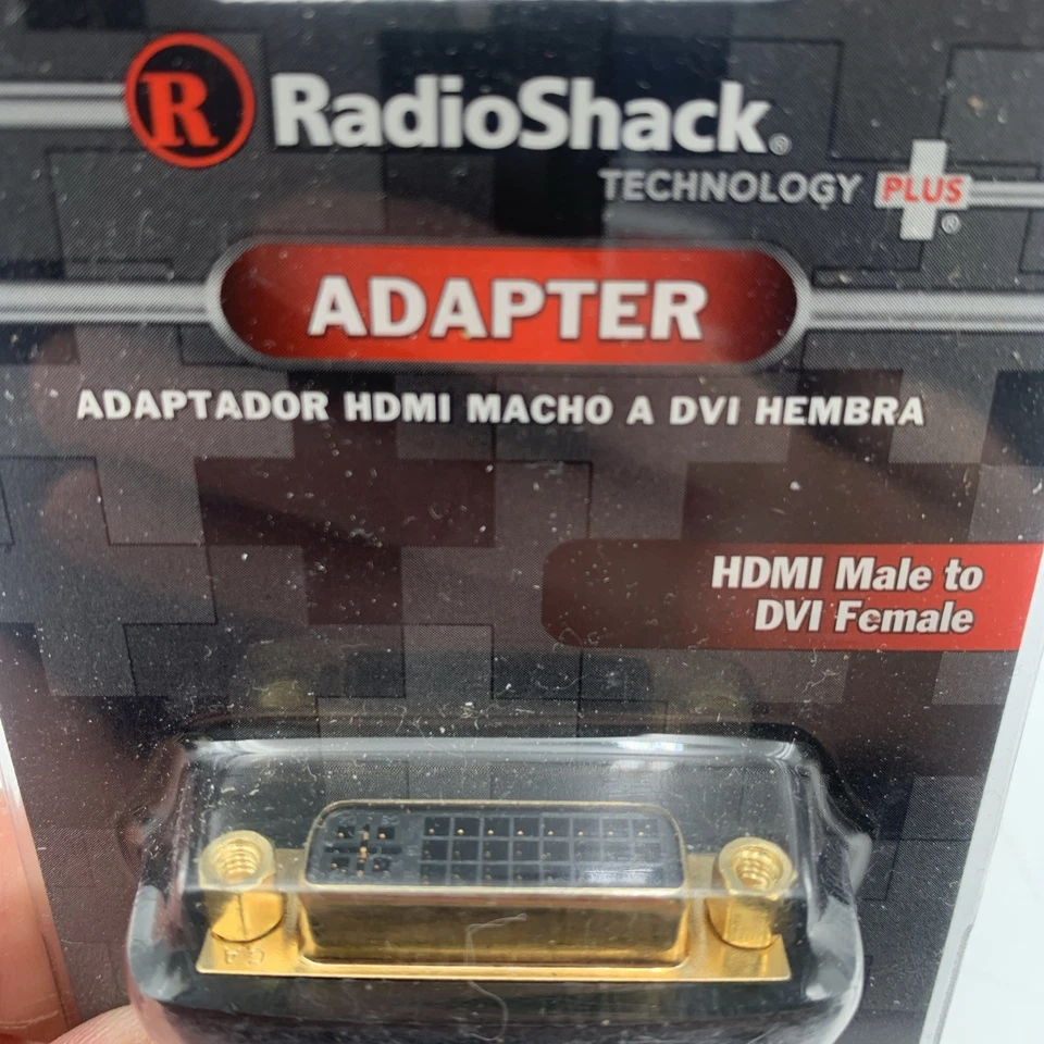 RadioShack HMDI Male to DVI Female #1500374 Gold Plated - Image 2 of 4