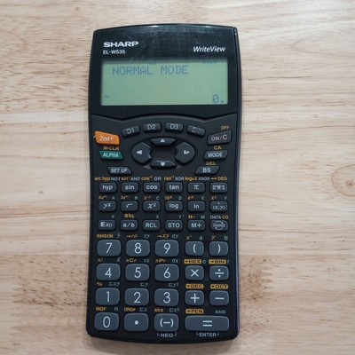 #E) Sharp EL-W535 WriteView Scientific Calculator No Case