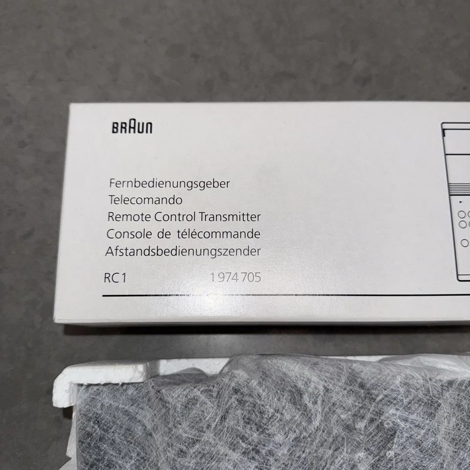 Braun RC1 Fernbedienung Atelier Neu OVP NOS Schwarz - Bild 2 von 4