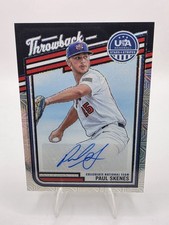 Paul Skenes 2026 USA Stars & Stripes /25 Prizm Throwback Mojo Auto Pirates