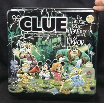 Disney Parks CLUE Game Tower of Terror Ed, NEW, Open Box, Components Sealed 