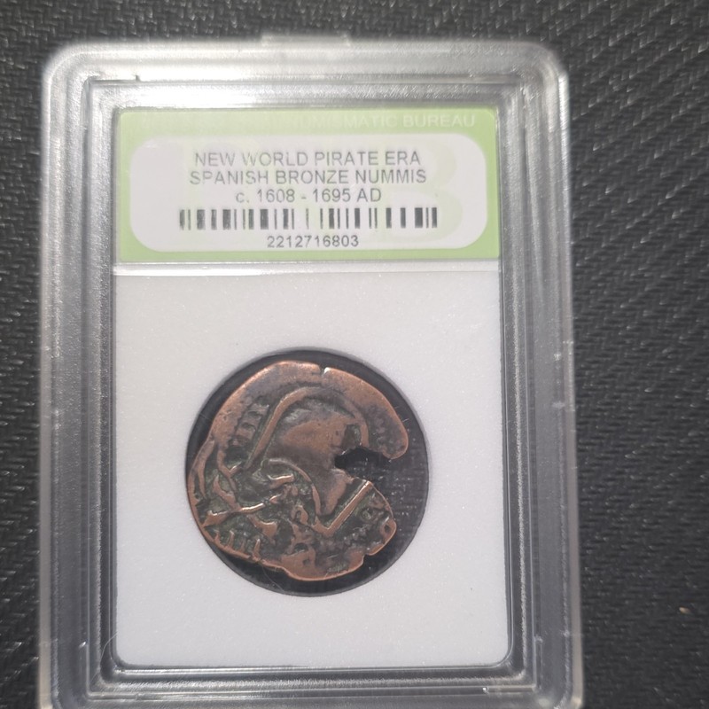 New World Pirate Era Spanish Bronze Nummis C. 1608-1695 AD 