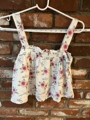 Monnalisa Floral Smocked Camisole Top   Girls Size 12 premium Italian
