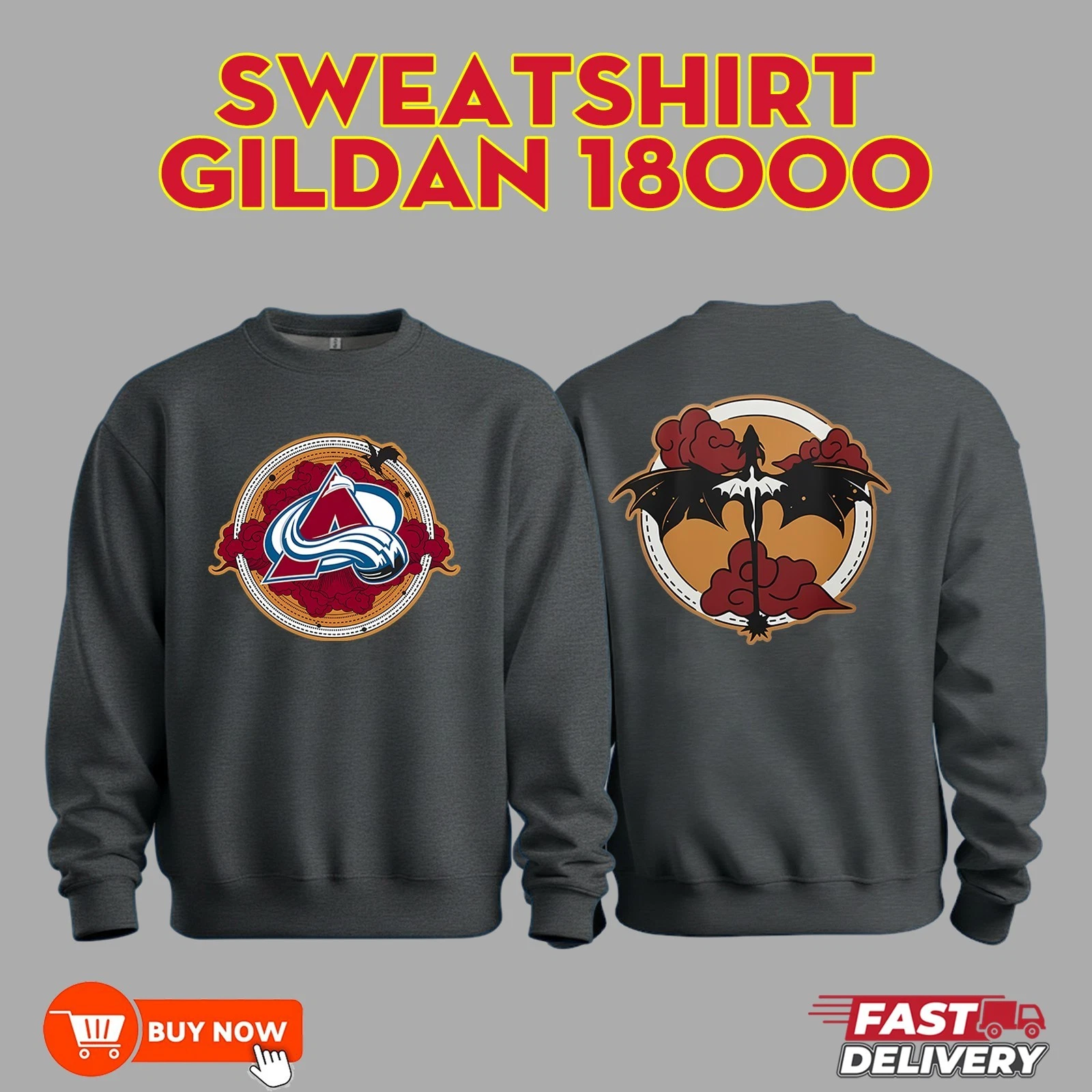 Colorado Avalanche Fourth Wing Night 2025 Sweatshirt