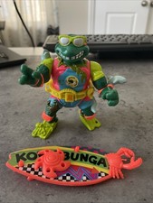 TMNT Teenage Mutant Ninja Turtles 1990 Mike, The Sewer Surfer Vintage Complete!