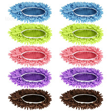 Mop Slippers Shoes 5 Pairs (10 Pieces) - 10.5 XX-Wide, 5