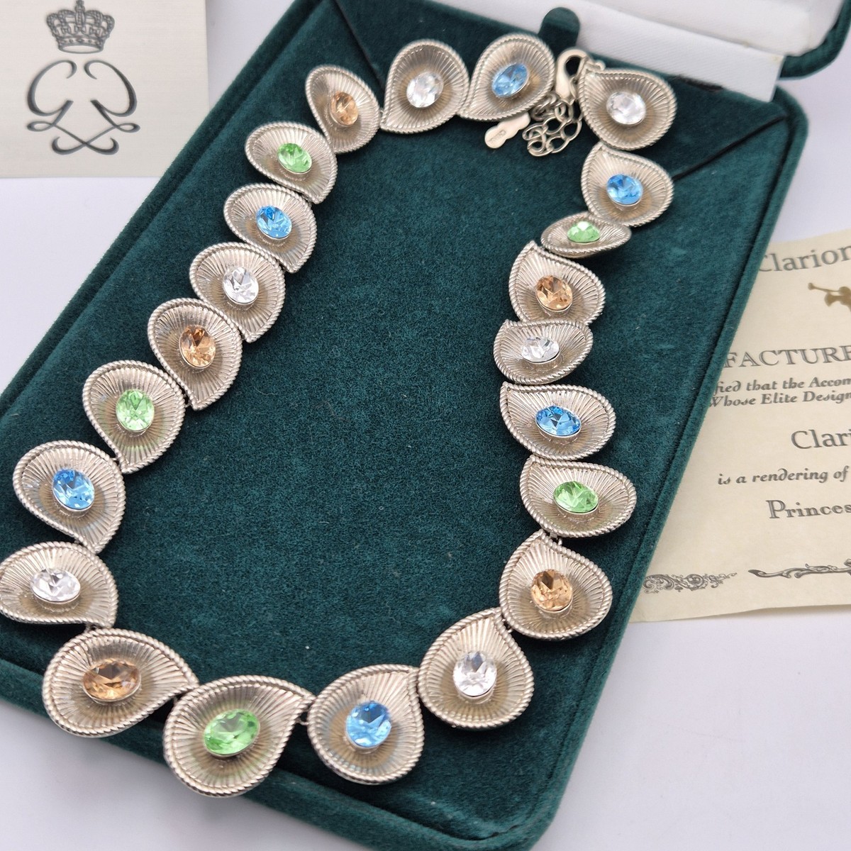 Clarion Pell Princess Grace Kelly Of Monaco Necklace And Bracelet