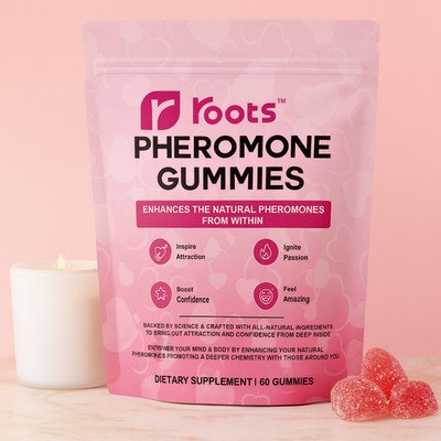 Roots Pheromone Gummies   All Natural Confidence, Attraction & Mood Support