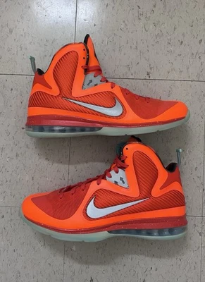 Nike LeBron 9 Big Bang 2022 516958-800‎ Basketball Shoes Mens 12 Orange Mid Top Nike Lebron 9 (DH8006-800)  main image 4
