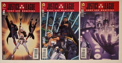 Justice League: Gods and Monsters #1-3 (2015, DC) FN/VF Full Set Movie Prequel - Image 1 of 2
