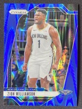 Zion Williamson 2024-25 Panini Prizm Blue Seismic Base /99 #10