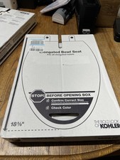 KOHLER K-4774-0 Brevia Elongated White Toilet Seat with Quick-Release Hinges And