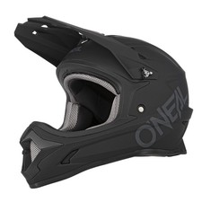 ONEAL Sonus Youth Solid MTB Kids Helmet Black Downhill Mountain Bike Full Face