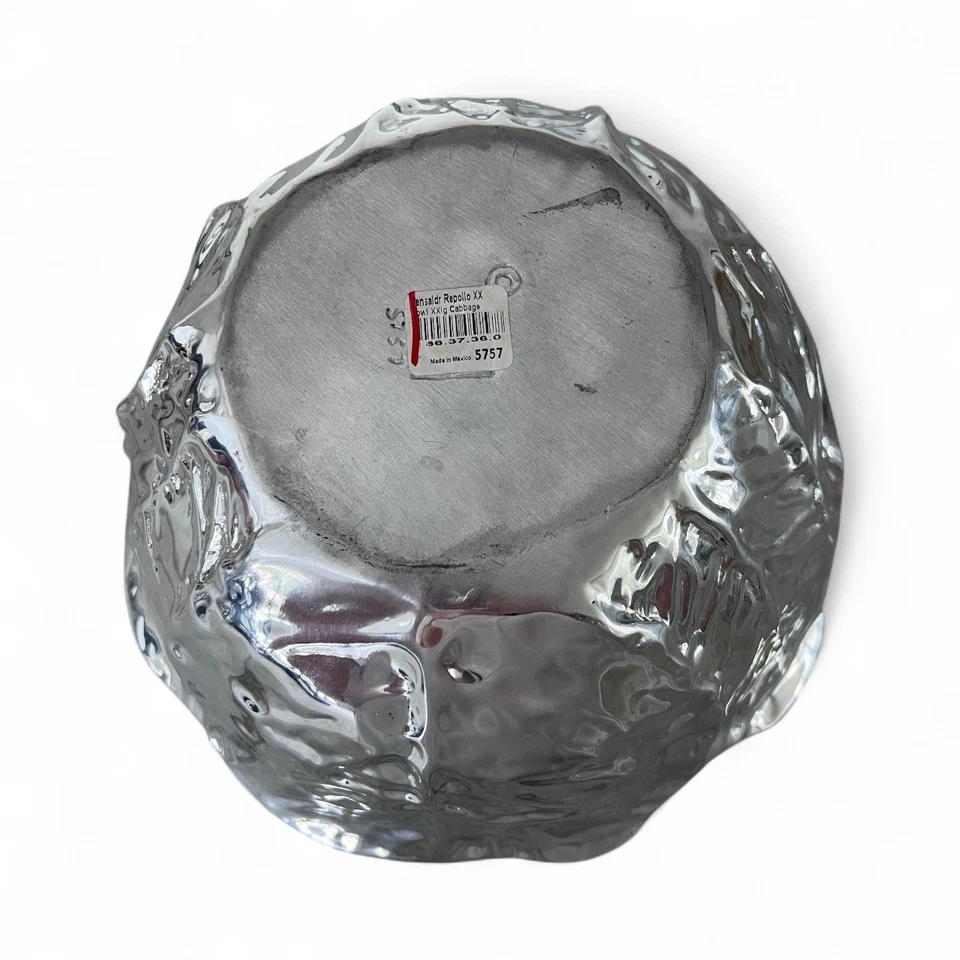 Beatriz Ball Cuenco grande de metal para col de jardín hecho a mano 13” X 7” Foto 3 de 4